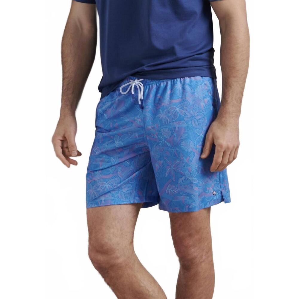 NEW PETER MILLAR seaway swim trunks in marina blue